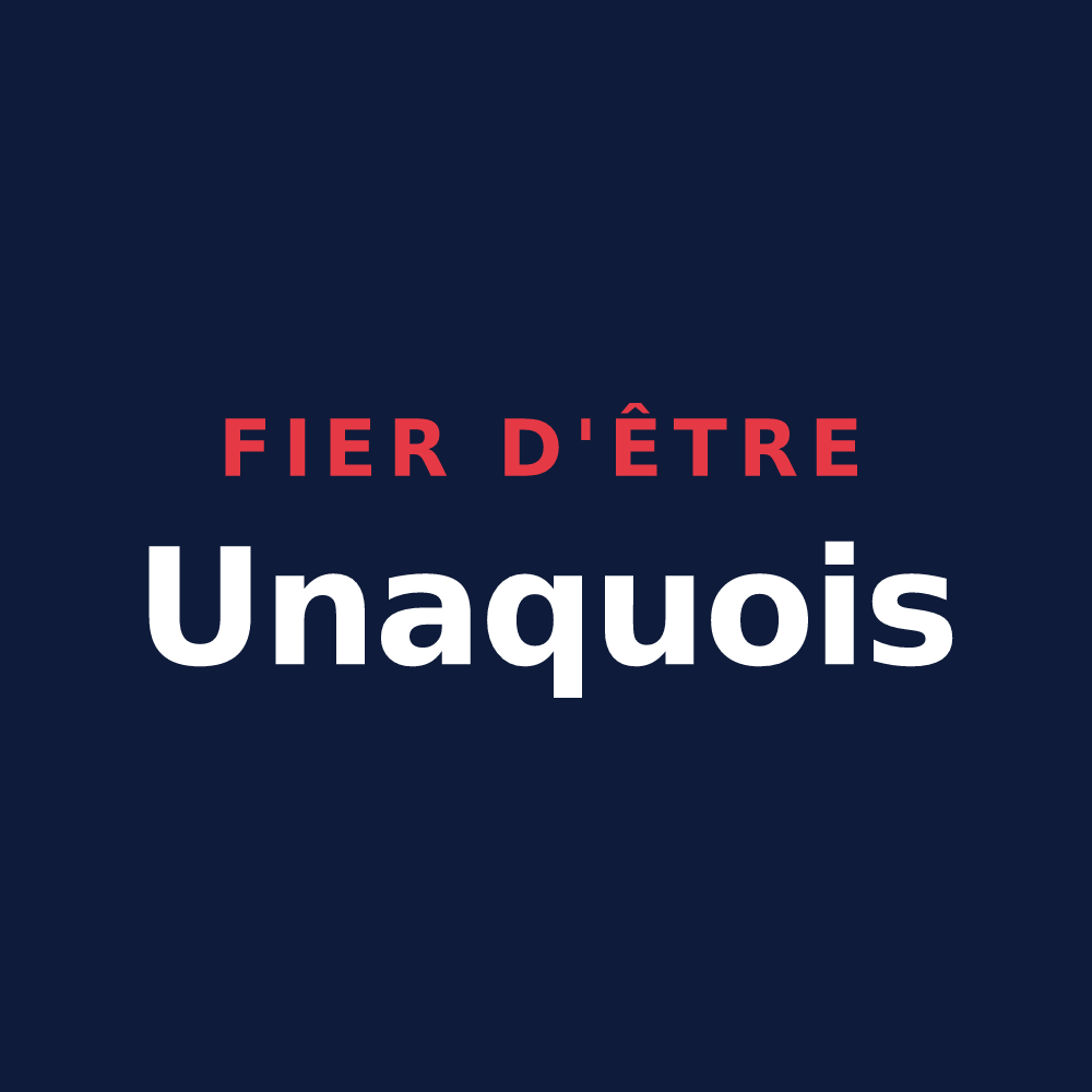 T-shirt « Fier d'être Unaquois » — design pour Unac