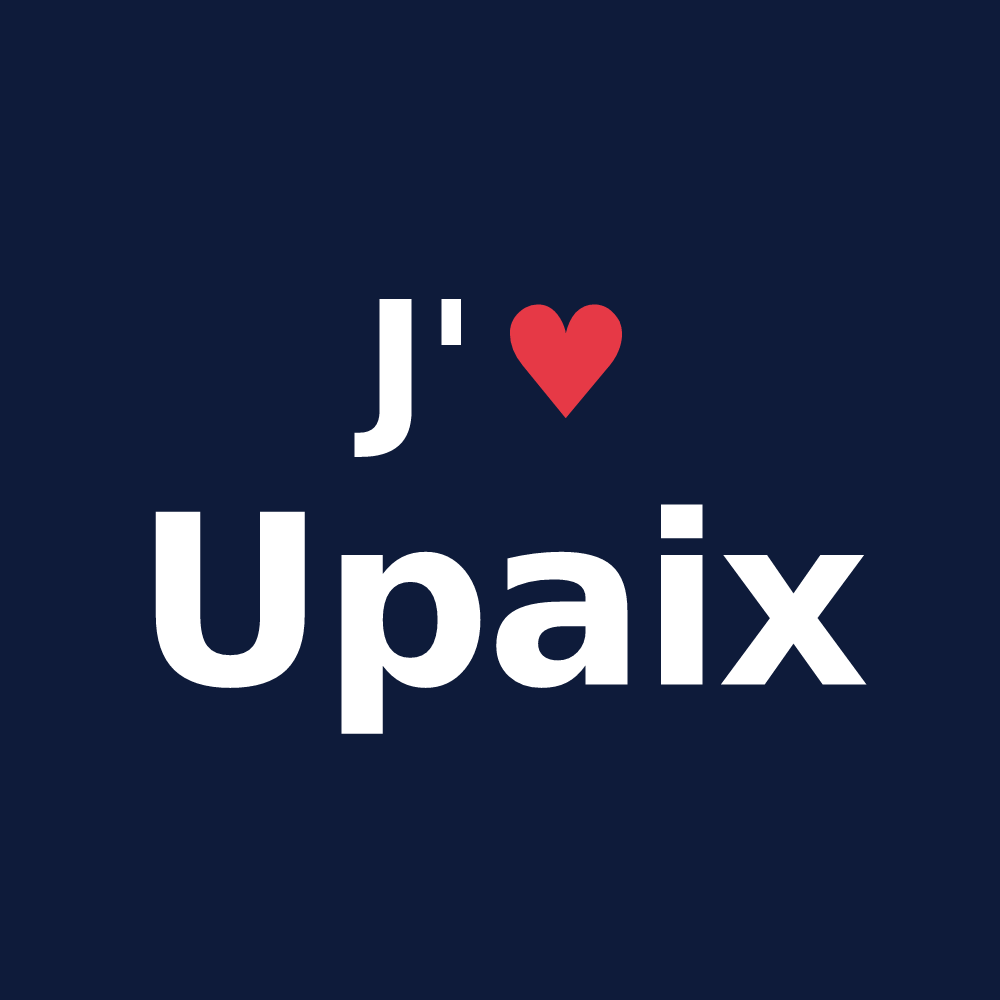 T-shirt personnalisé Upaix — design J'aime Upaix
