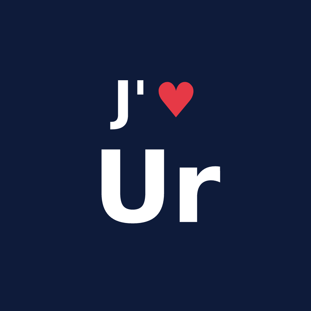 T-shirt personnalisé Ur — design J'aime Ur