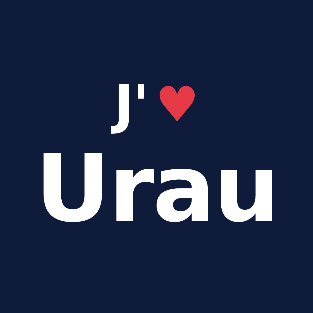 T-shirt personnalisé Urau — design J'aime Urau