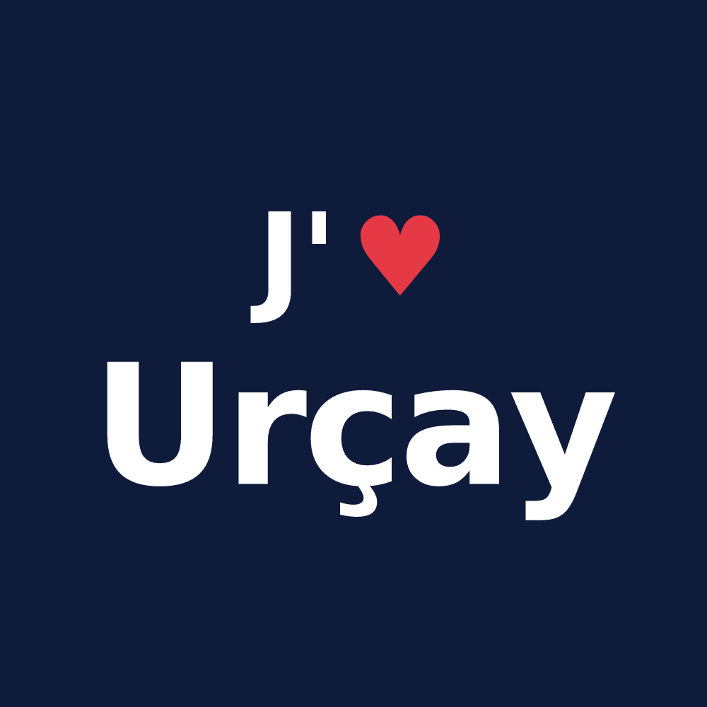 T-shirt personnalisé Urçay — design J'aime Urçay