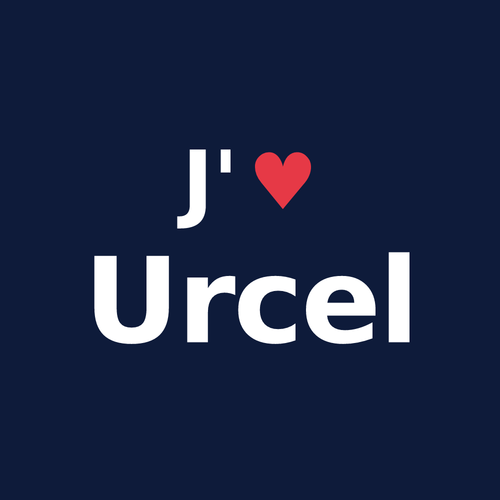 T-shirt personnalisé Urcel — design J'aime Urcel