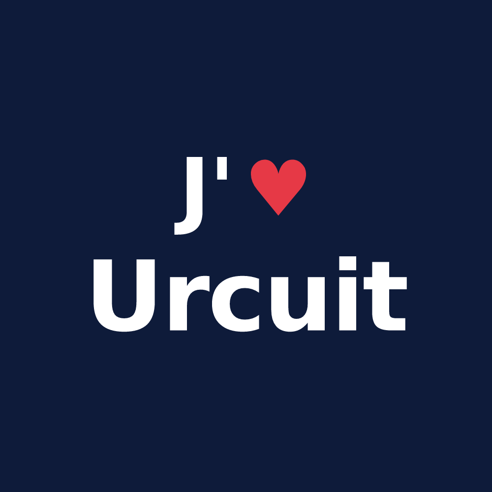 T-shirt personnalisé Urcuit — design J'aime Urcuit