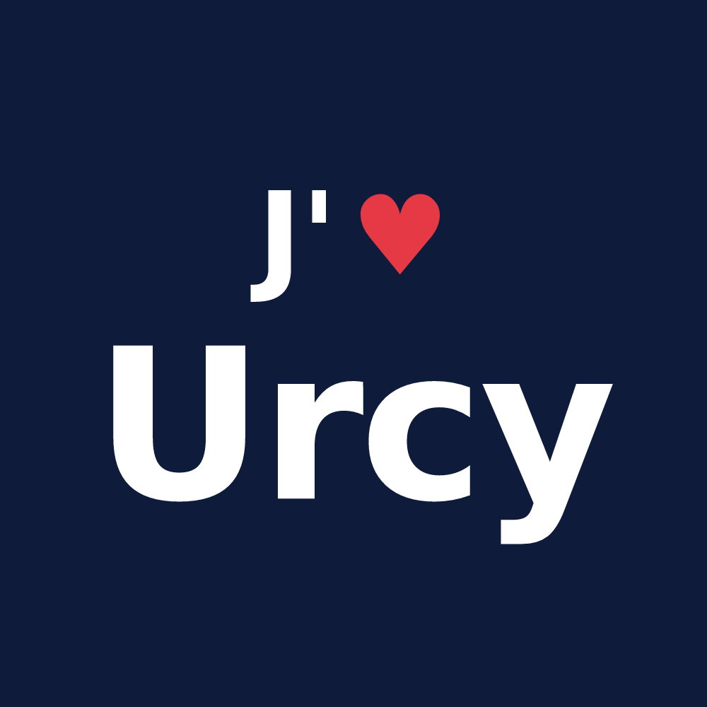 T-shirt personnalisé Urcy — design J'aime Urcy
