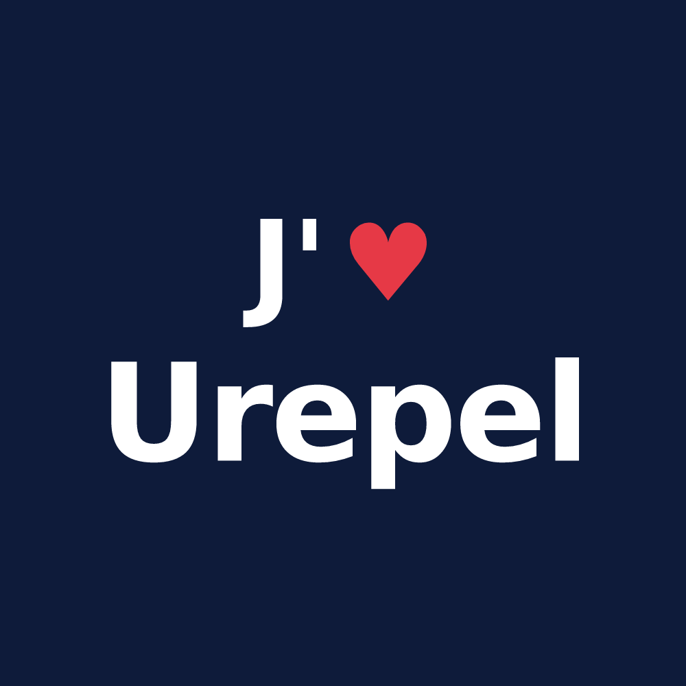 T-shirt personnalisé Urepel — design J'aime Urepel