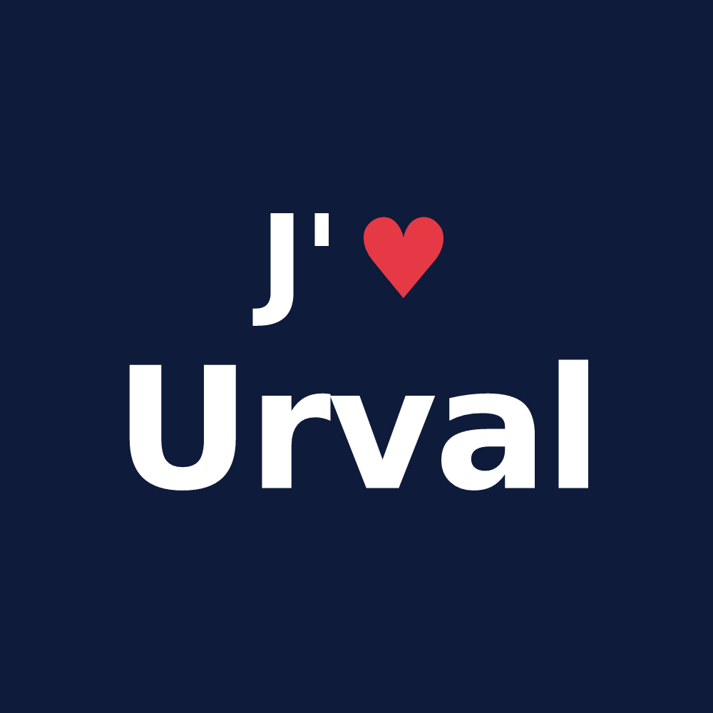 T-shirt personnalisé Urval — design J'aime Urval