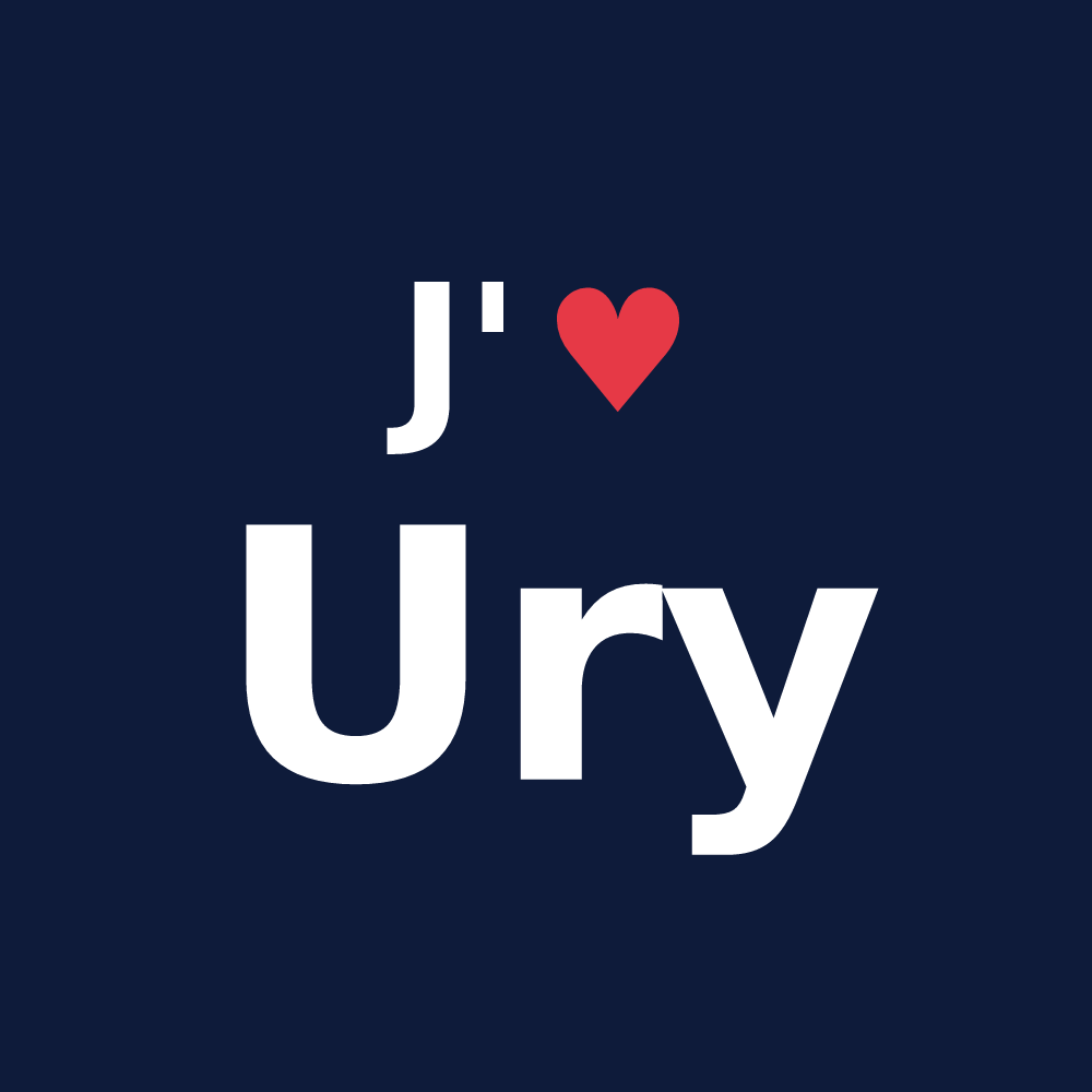T-shirt personnalisé Ury — design J'aime Ury