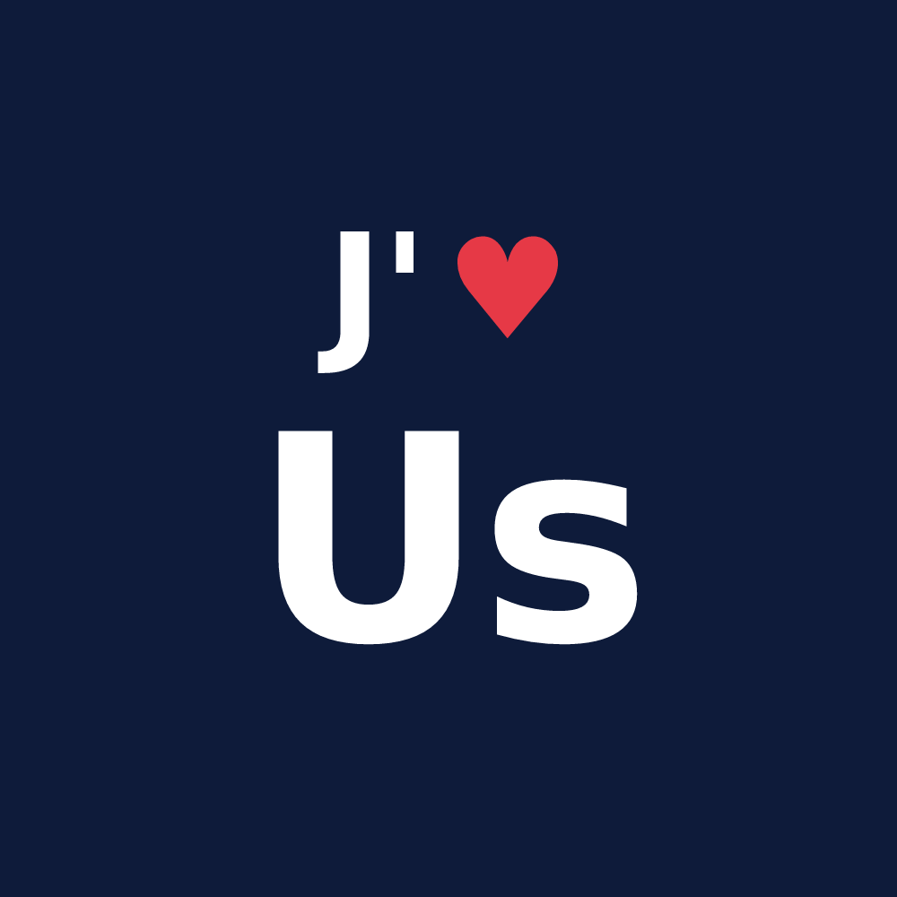 T-shirt personnalisé Us — design J'aime Us