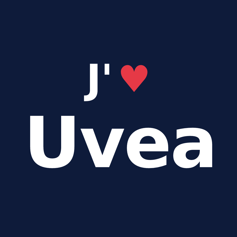 T-shirt personnalisé Uvea — design J'aime Uvea