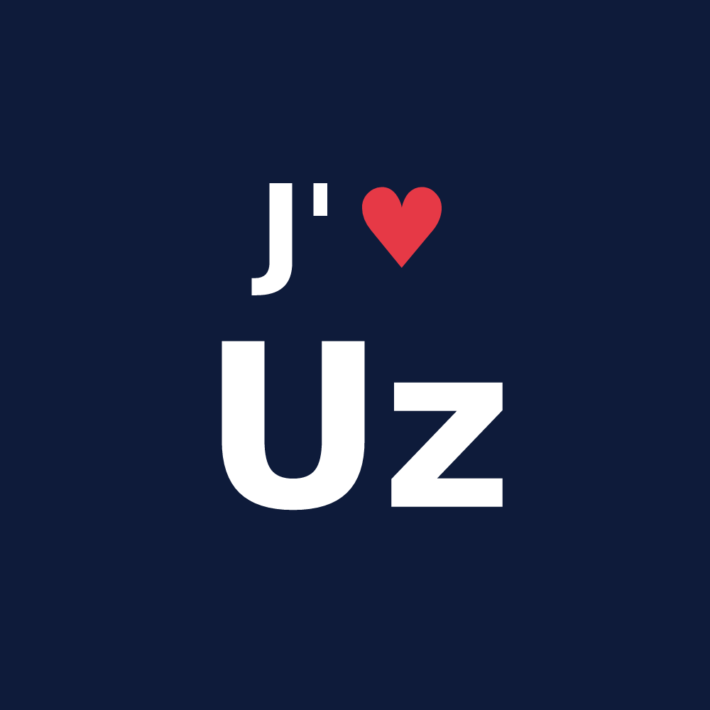T-shirt personnalisé Uz — design J'aime Uz