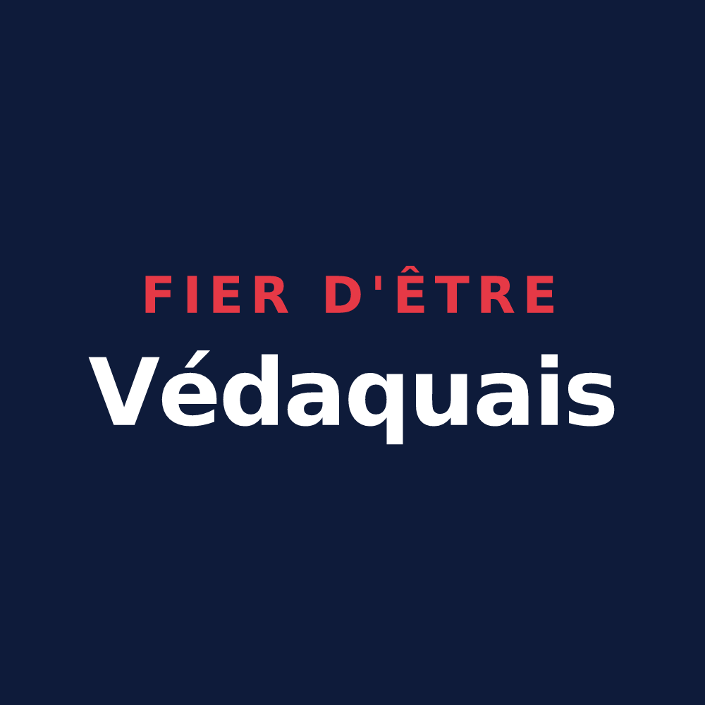 T-shirt « Fier d'être Védaquais » — design pour Vaas