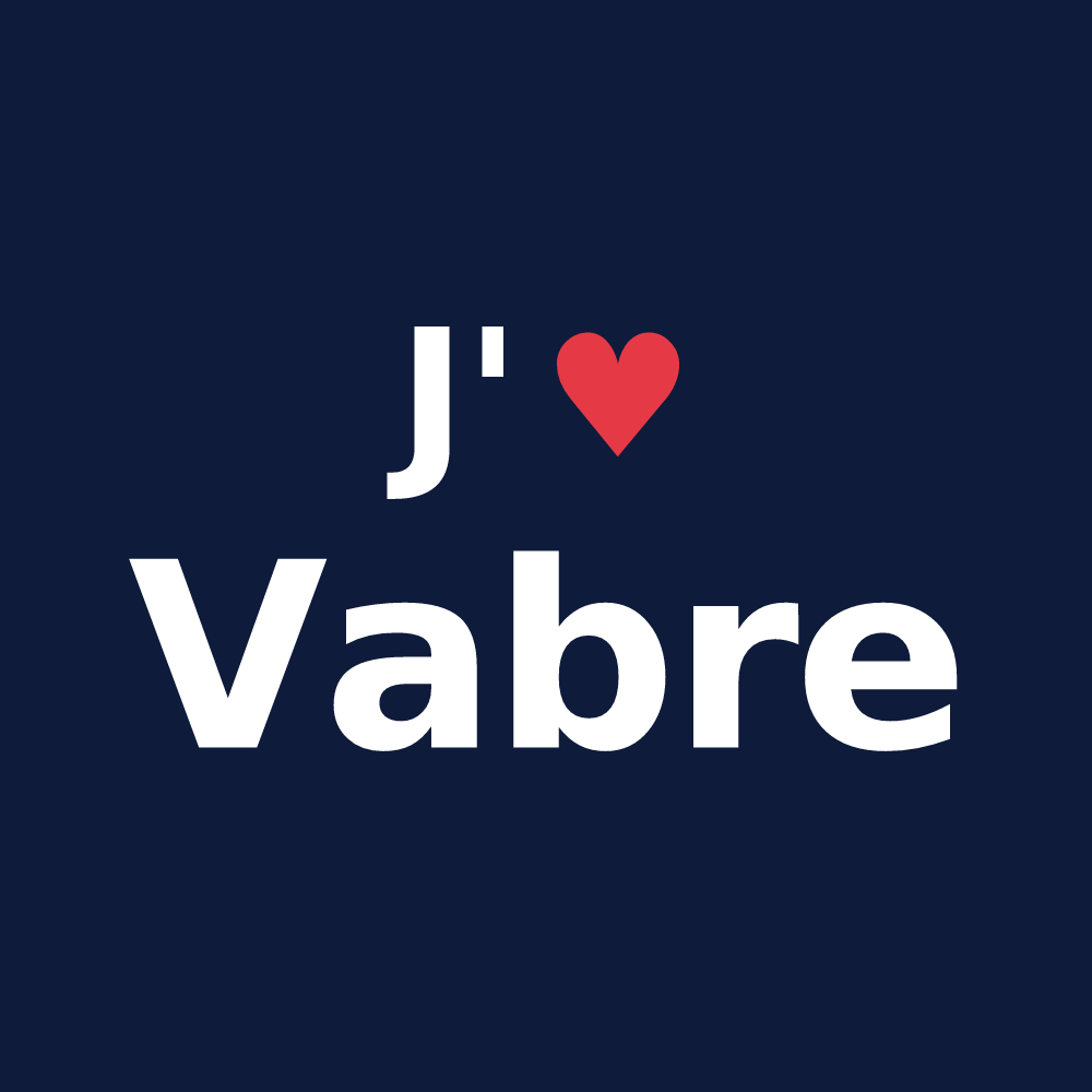 T-shirt personnalisé Vabre — design J'aime Vabre
