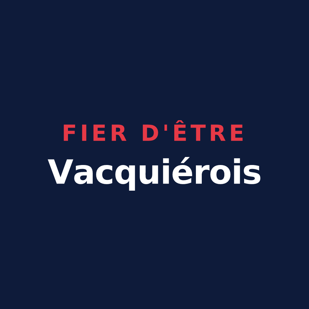 T-shirt « Fier d'être Vacquiérois » — design pour Vacquiers