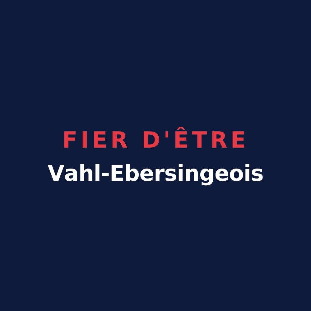T-shirt « Fier d'être Vahl-Ebersingeois » — design pour Vahl-Ebersing