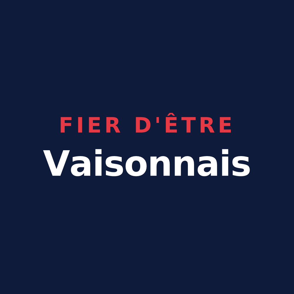 T-shirt « Fier d'être Vaisonnais » — design pour Vaison-la-Romaine