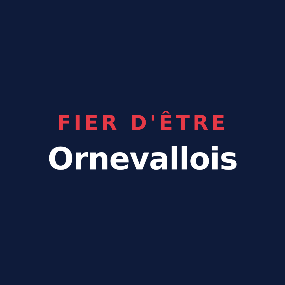 T-shirt « Fier d'être Ornevallois » — design pour Val-d'Ornain