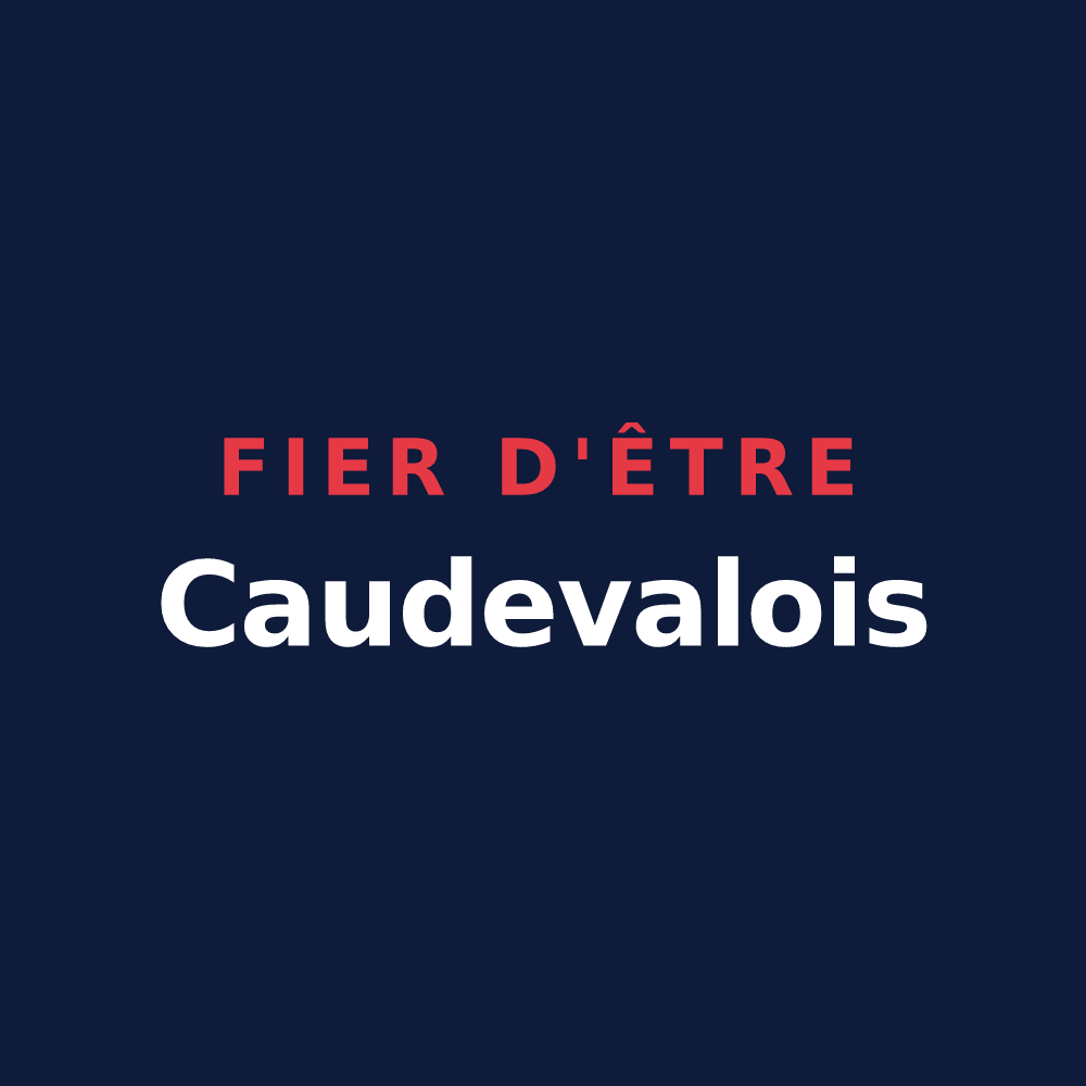 T-shirt « Fier d'être Caudevalois » — design pour Val de Lambronne