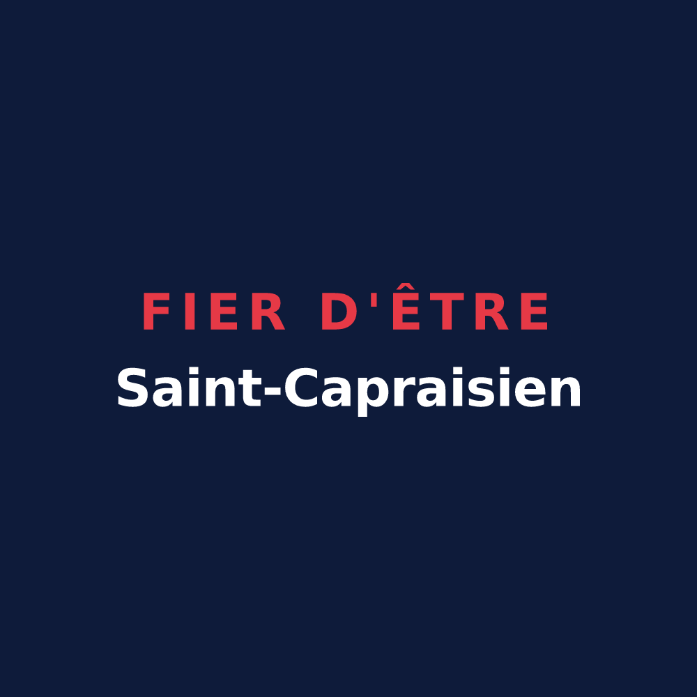 T-shirt « Fier d'être Saint-Capraisien » — design pour Val-de-Livenne