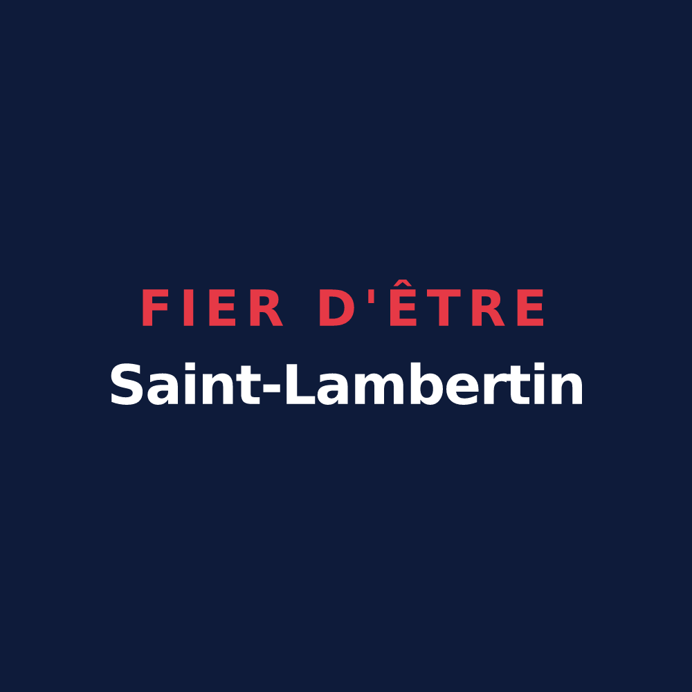 T-shirt « Fier d'être Saint-Lambertin » — design pour Val-du-Layon