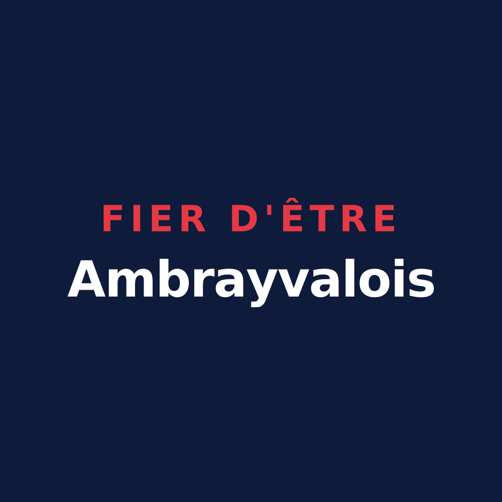 T-shirt « Fier d'être Ambrayvalois » — design pour Valambray