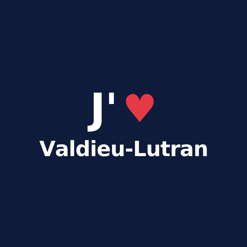 T-shirt personnalisé Valdieu-Lutran — design J'aime Valdieu-Lutran