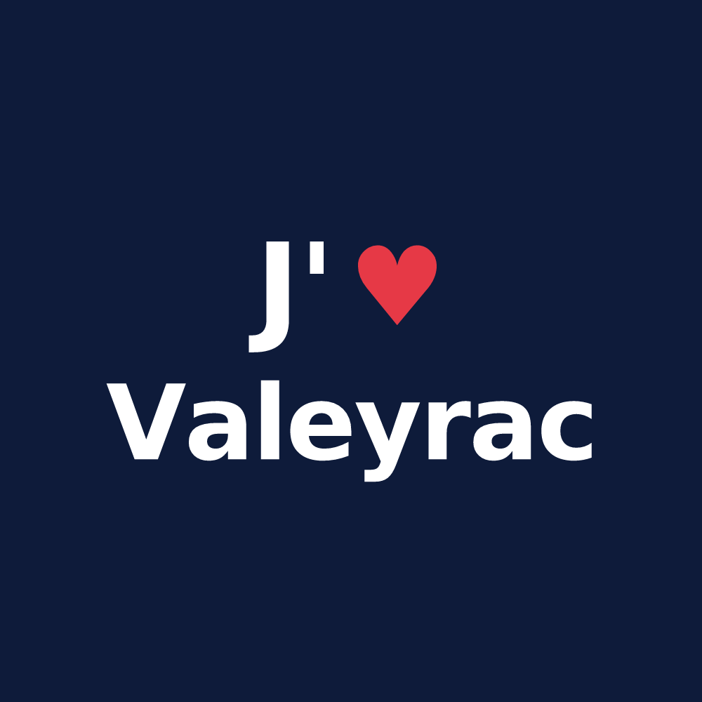 T-shirt personnalisé Valeyrac — design J'aime Valeyrac
