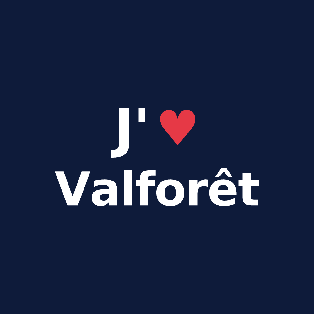 T-shirt personnalisé Valforêt — design J'aime Valforêt