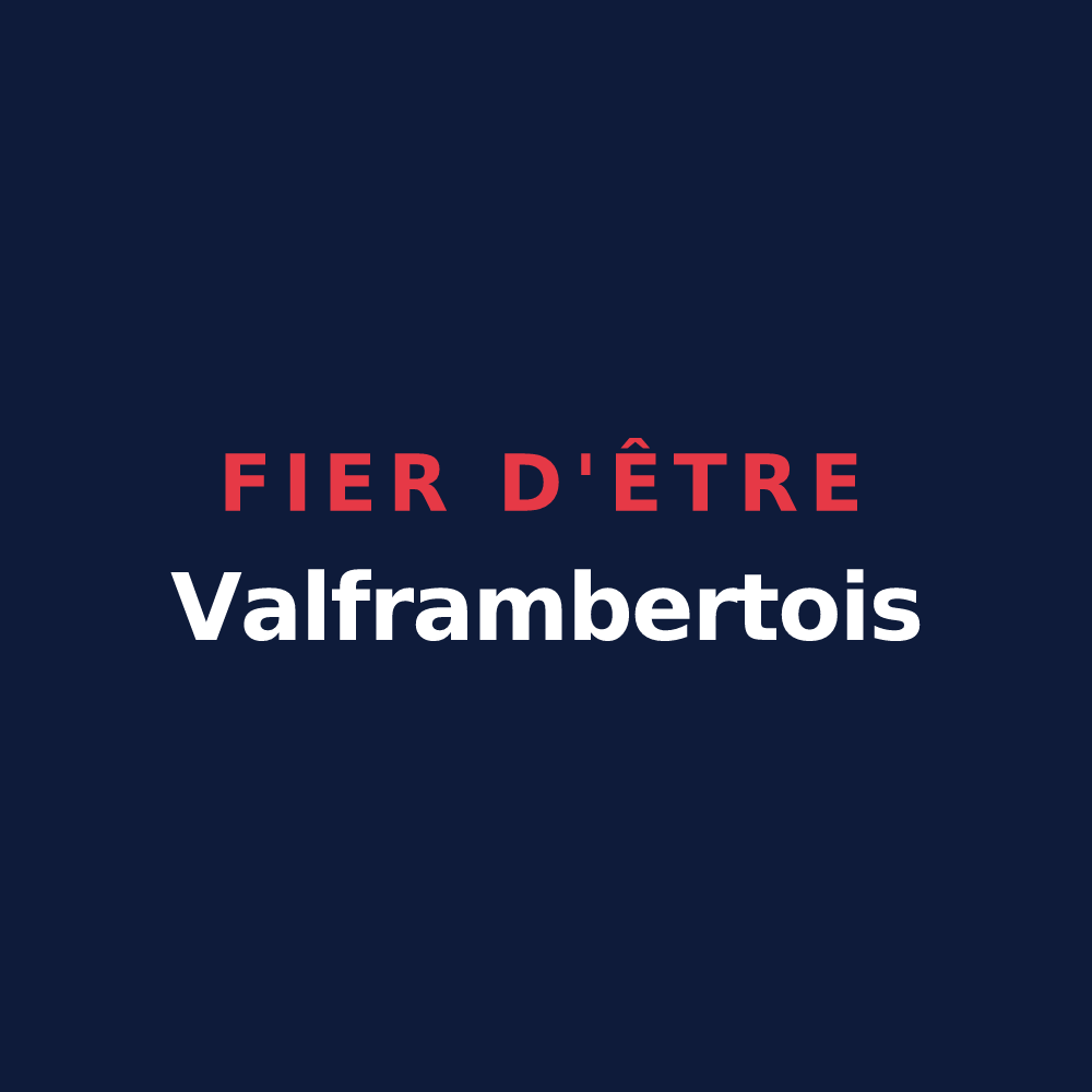 T-shirt « Fier d'être Valframbertois » — design pour Valframbert