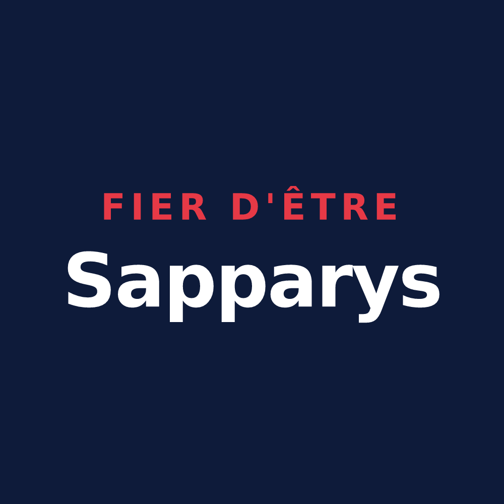 T-shirt « Fier d'être Sapparys » — design pour Valjouffrey