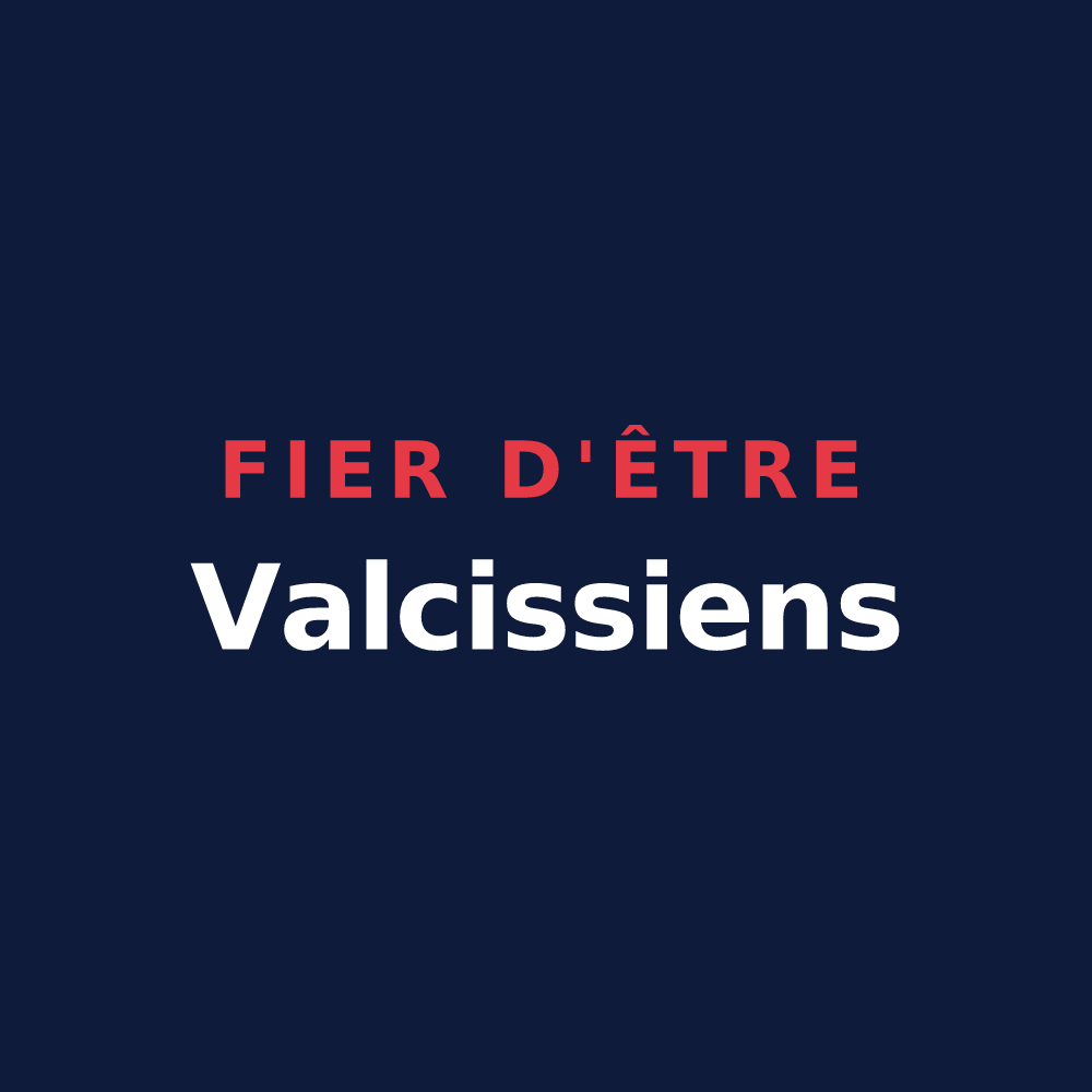 T-shirt « Fier d'être Valcissiens » — design pour Valloire-sur-Cisse