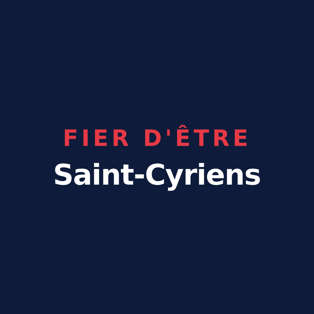 T-shirt « Fier d'être Saint-Cyriens » — design pour Valorbiquet