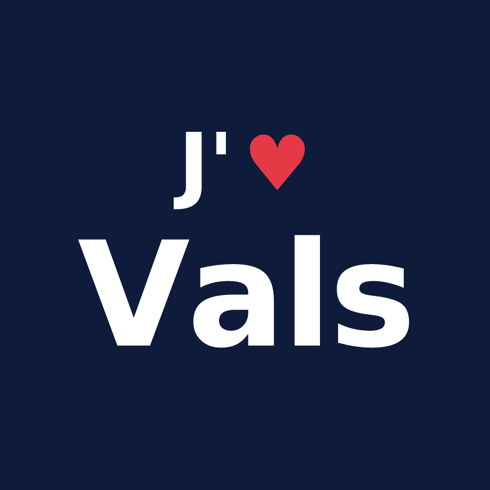 T-shirt personnalisé Vals — design J'aime Vals