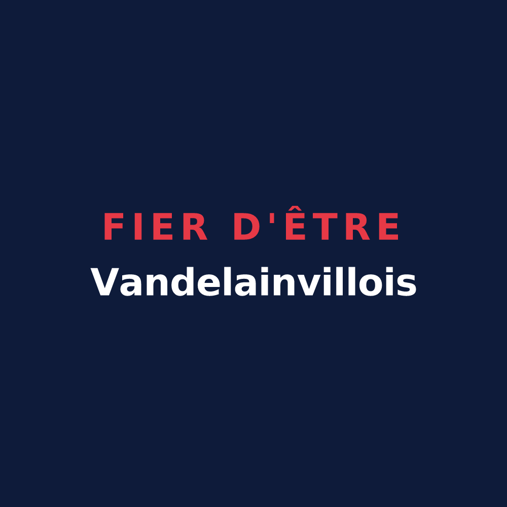 T-shirt « Fier d'être Vandelainvillois » — design pour Vandelainville