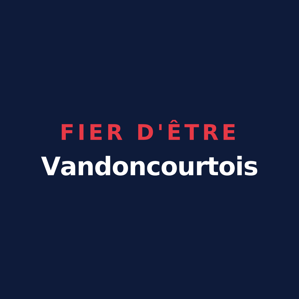 T-shirt « Fier d'être Vandoncourtois » — design pour Vandoncourt