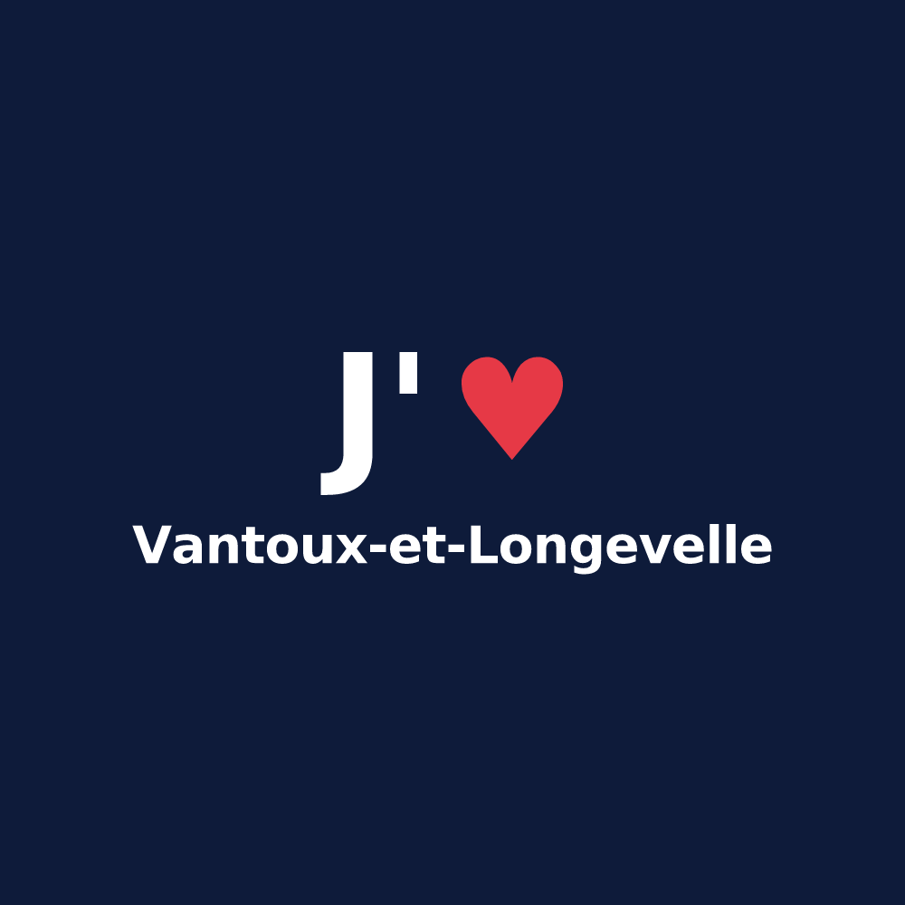 T-shirt personnalisé Vantoux-et-Longevelle — design J'aime Vantoux-et-Longevelle