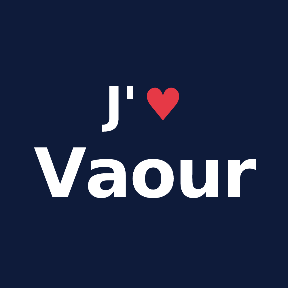 T-shirt personnalisé Vaour — design J'aime Vaour
