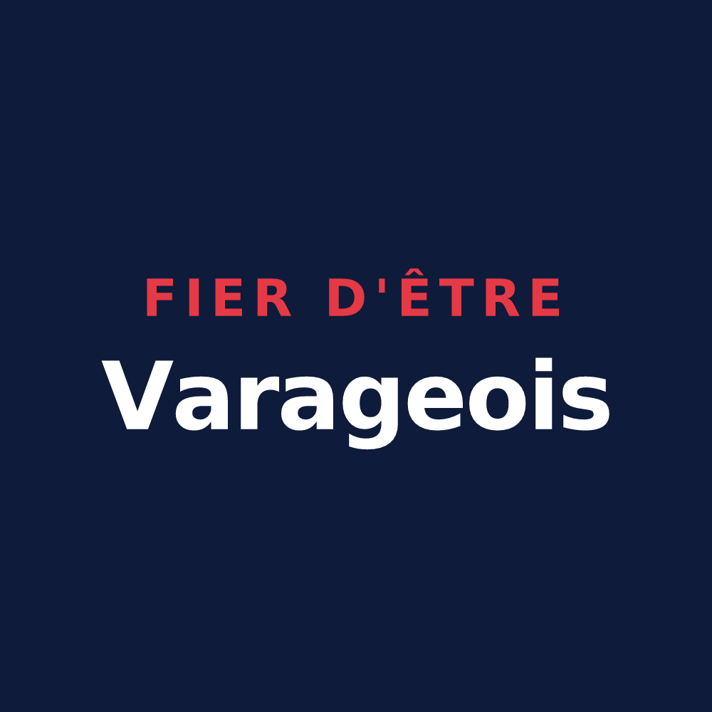T-shirt « Fier d'être Varageois » — design pour Varages