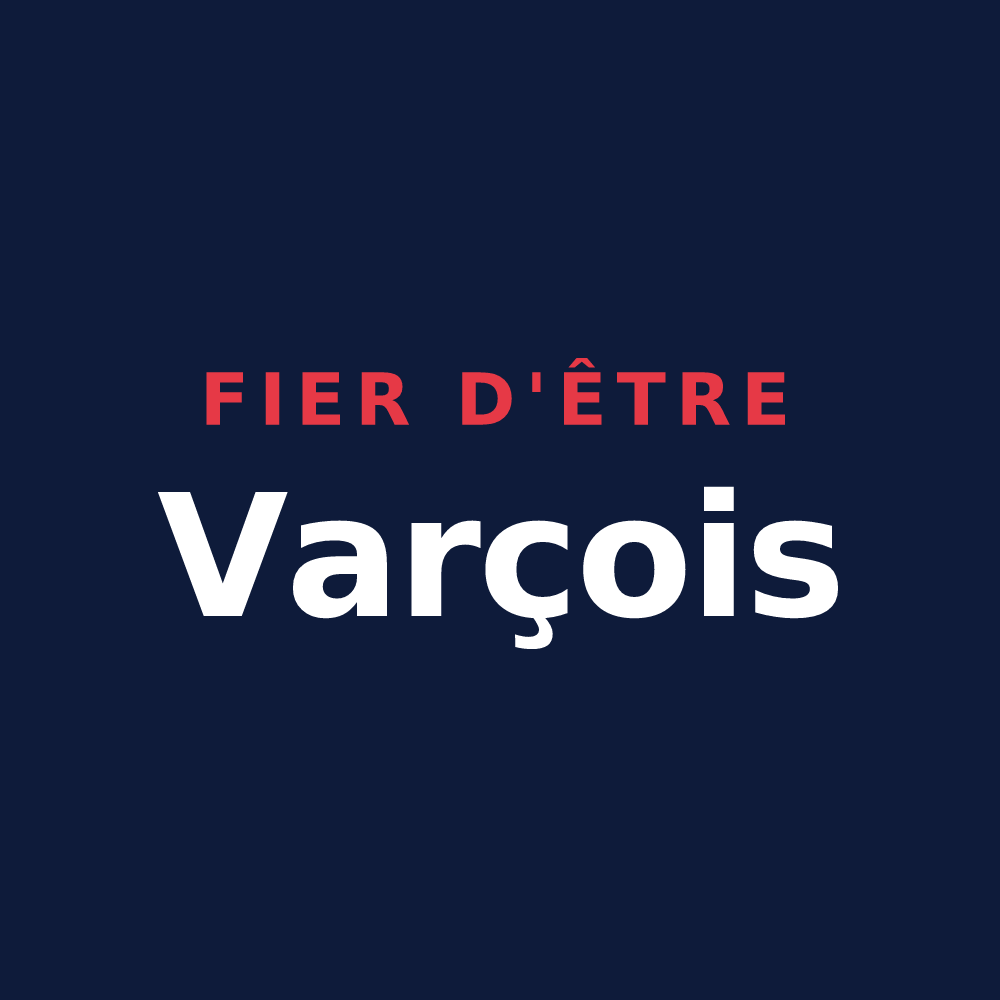 T-shirt « Fier d'être Varçois » — design pour Varces-Allières-et-Risset
