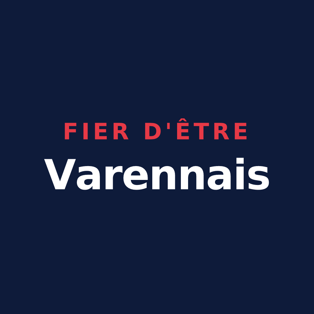 T-shirt « Fier d'être Varennais » — design pour Varennes-sur-Amance