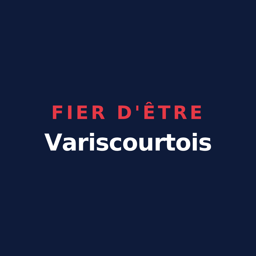 T-shirt « Fier d'être Variscourtois » — design pour Variscourt