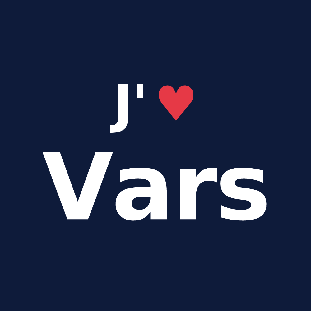 T-shirt personnalisé Vars — design J'aime Vars