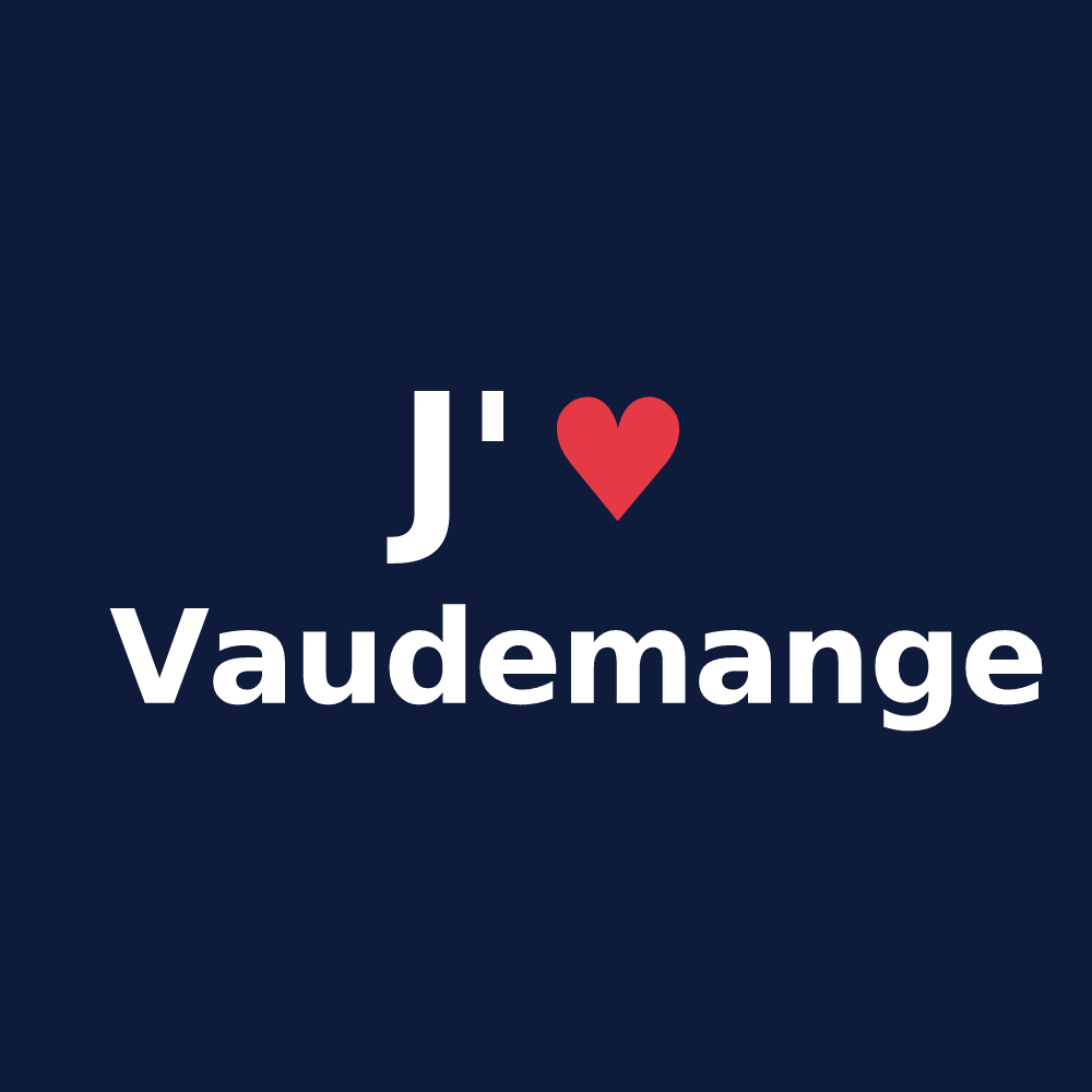 T-shirt personnalisé Vaudemange — design J'aime Vaudemange