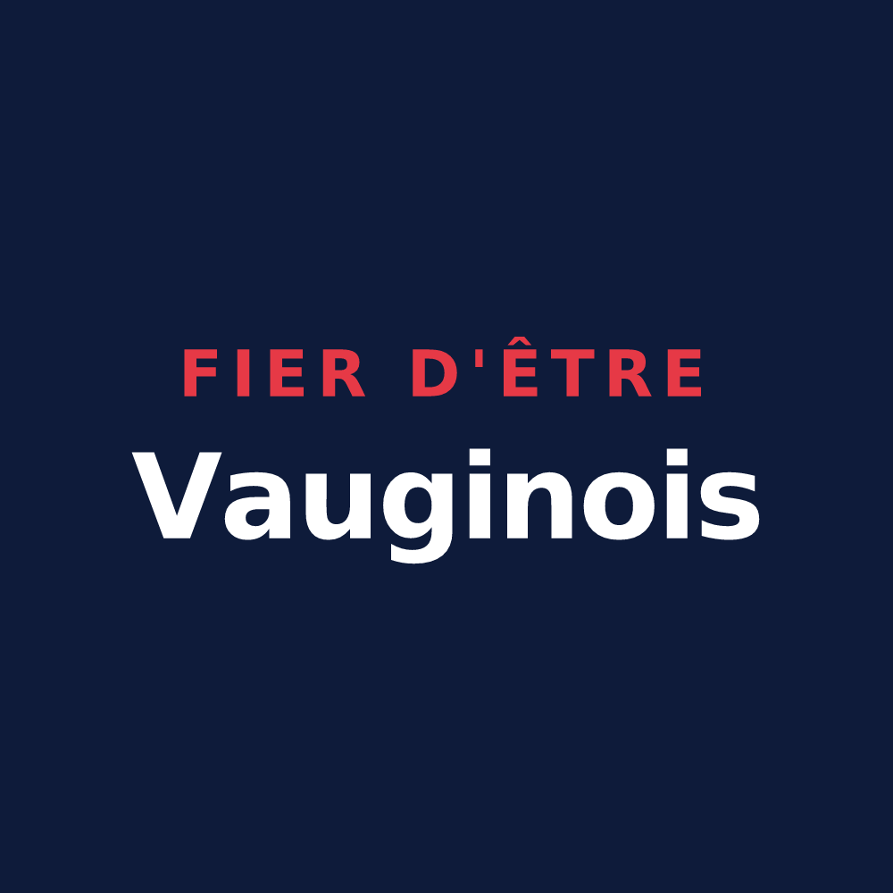 T-shirt « Fier d'être Vauginois » — design pour Vaugines