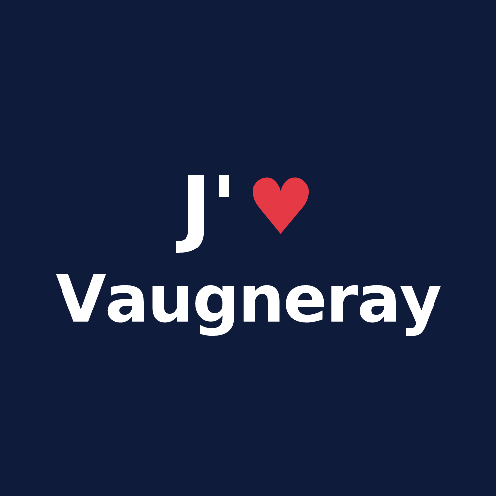 T-shirt personnalisé Vaugneray — design J'aime Vaugneray