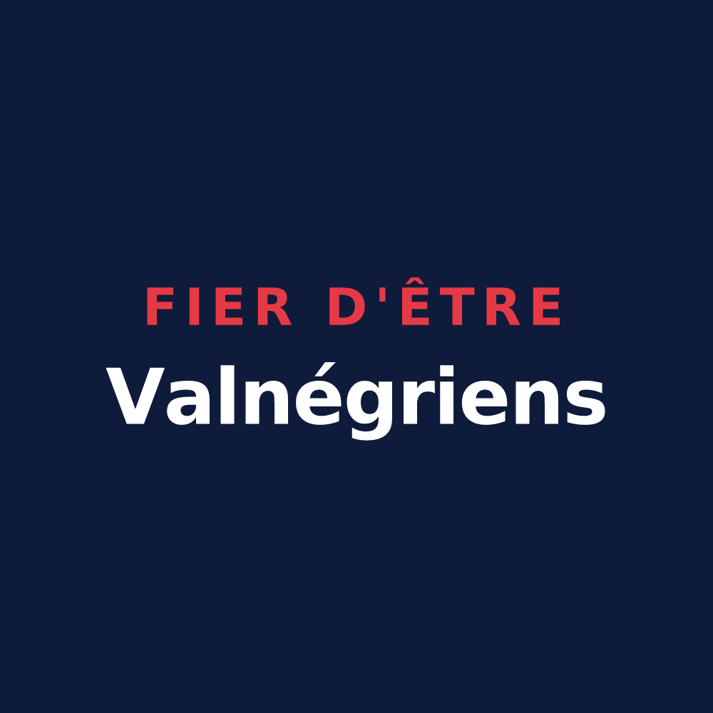 T-shirt « Fier d'être Valnégriens » — design pour Vaugneray