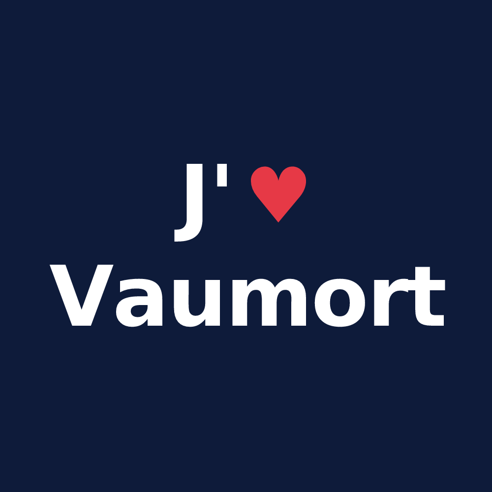 T-shirt personnalisé Vaumort — design J'aime Vaumort