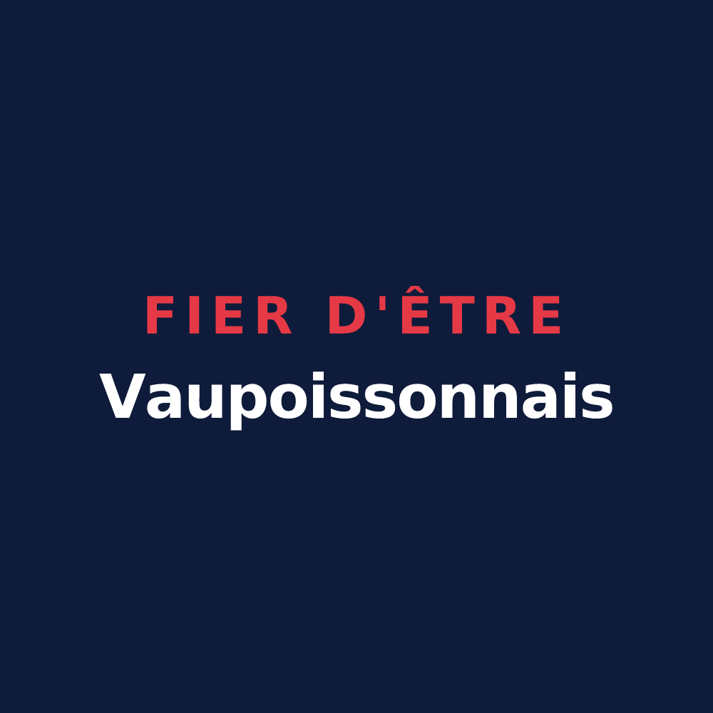 T-shirt « Fier d'être Vaupoissonnais » — design pour Vaupoisson