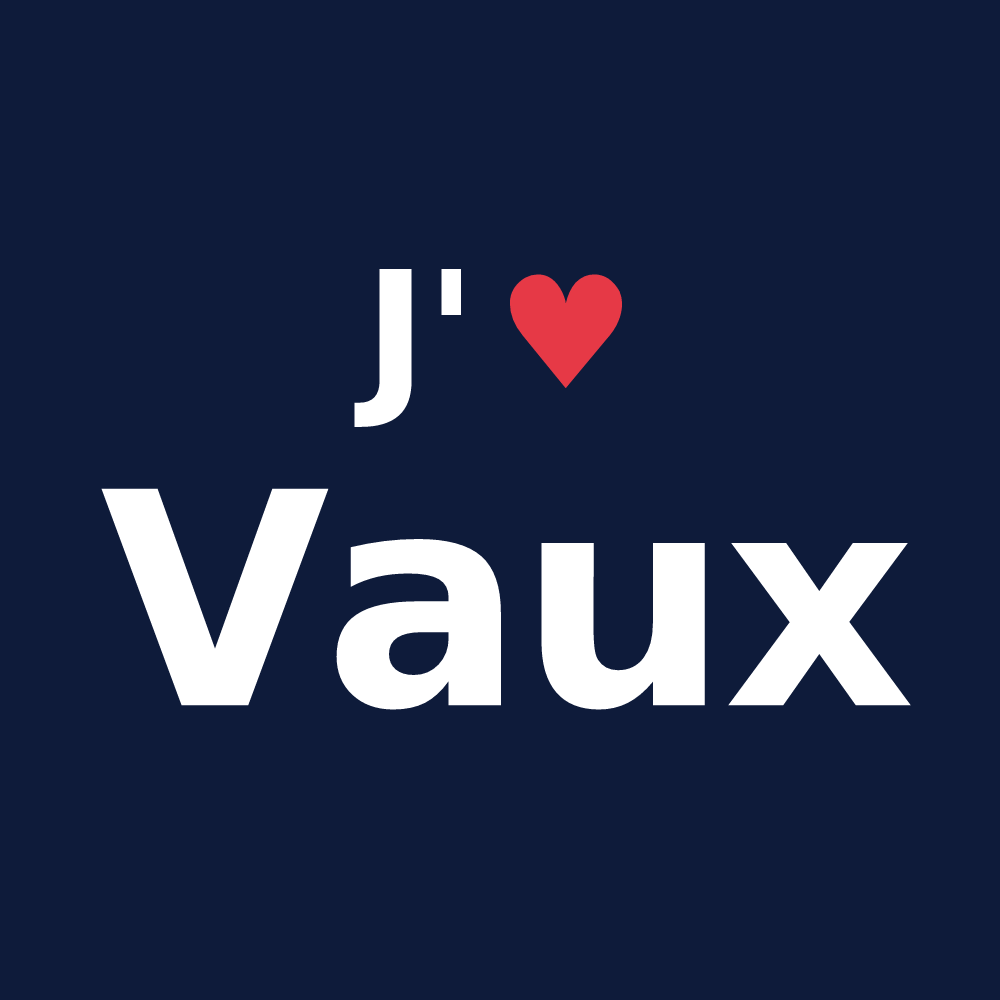 T-shirt personnalisé Vaux — design J'aime Vaux
