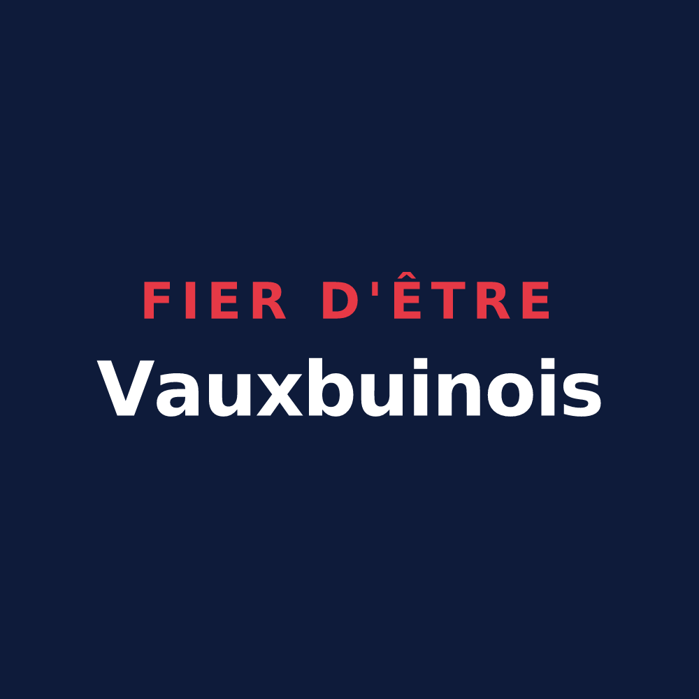 T-shirt « Fier d'être Vauxbuinois » — design pour Vauxbuin