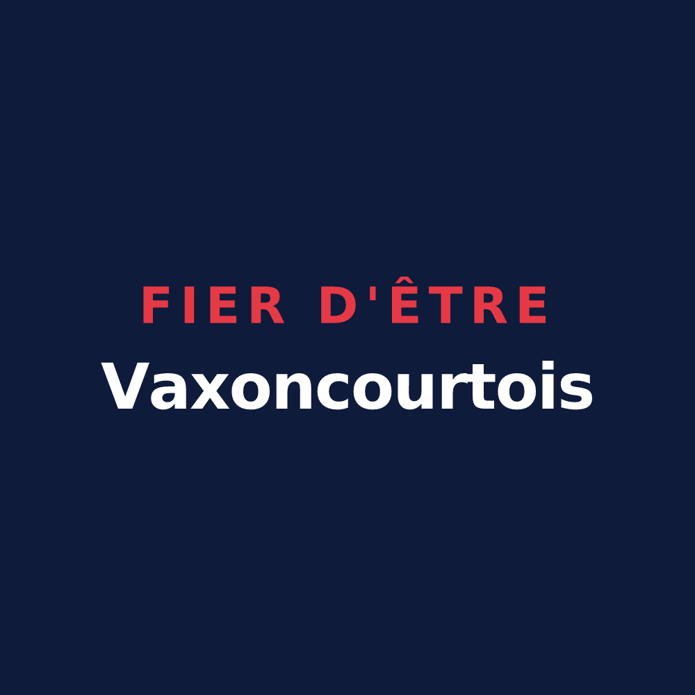 T-shirt « Fier d'être Vaxoncourtois » — design pour Vaxoncourt